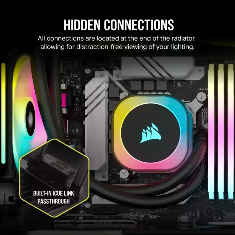 Šķidruma dzesēšanas komplekts Corsair H100i