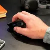 JLab Audio Epic Office bezvadu pele labajai rokai — Bluetooth + USB Type-A, optiskā 2400 DPI, 9 pogas, ritenītis, melna