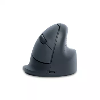 R-Go Tools vertikālā pele R-Go HE Basic, ergonomiska pele, vidēja (rokas izmērs ≥ 185 mm), labai rokai, Bluetooth, pelēka