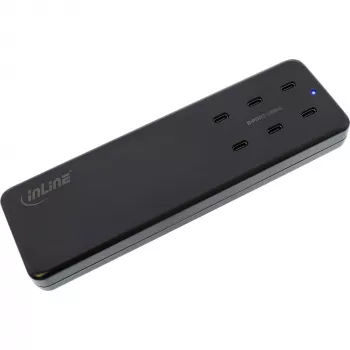 InLine 31516I daudzportu lādētājs, 6x USB-C, PD 3.0, GaN, melns