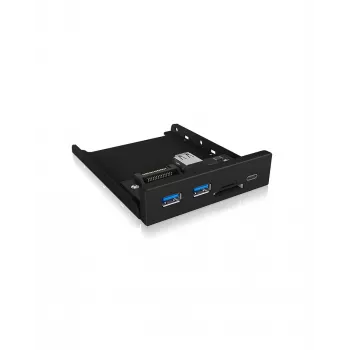 ICY BOX IB-HUB1417-i3 Melns USB centrmezgls
