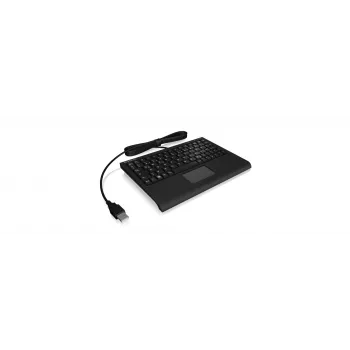 KeySonic ACK-3410 (DE) klaviatūra birojam USB QWERTZ melna