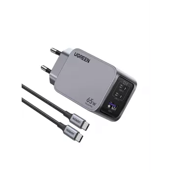 UGREEN 25871 universāls lādētājs Pelēks AC ātrā uzlāde iekštelpām