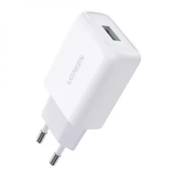 Ugreen 10133 mobilā telefona lādētājs Balts USB Ātrā uzlāde