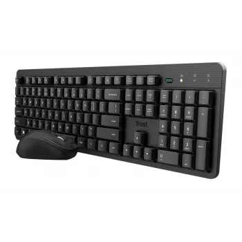 Trust Ody II bezvadu tastatūra un pele, RF, QWERTZ vācu, melna