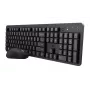Trust Ody II bezvadu tastatūra un pele, RF, QWERTZ vācu, melna