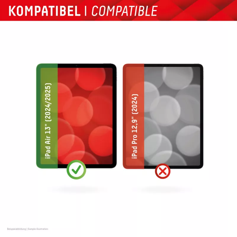 Displex Tablet Glass (9H) Apple iPad Air 13 coll. (2024/2025) — Eco Montāžas Rāmis, nesalaužams, īpaši plāns, neredzams