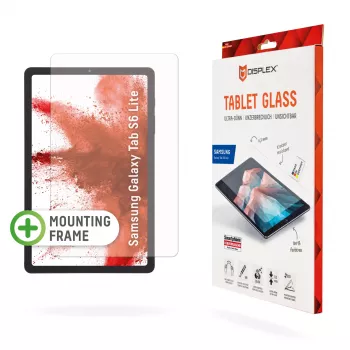 Displex Tablet Glass (9H) Samsung Galaxy Tab S6 Lite, Eco montāžas rāmis, nesalaužams, īpaši plāns, neredzams