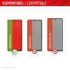 Displex ekrāna aizsargs (10H) Google Pixel 8a, EASY-ON® Eco Montāžas rāmis, izturīgs pret skrāpējumiem