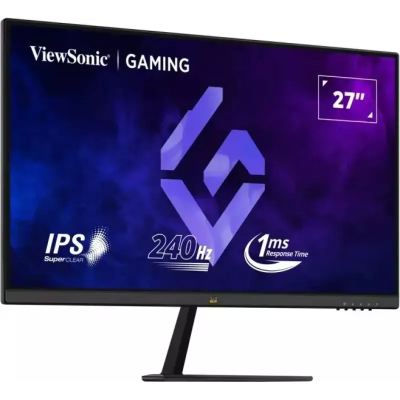 ViewSonic VX2779A-HD-PRO spēļu monitors, 27 collu (68,6 cm), Full HD 1920x1080, IPS, 240Hz, 1ms, HDR10, FreeSync, 2x HDMI, DisplayPort, melns