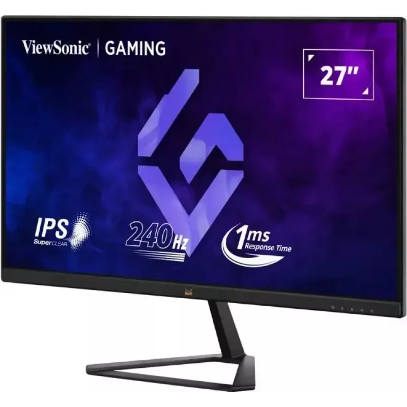 ViewSonic VX2779A-HD-PRO spēļu monitors, 27 collu (68,6 cm), Full HD 1920x1080, IPS, 240Hz, 1ms, HDR10, FreeSync, 2x HDMI, DisplayPort, melns