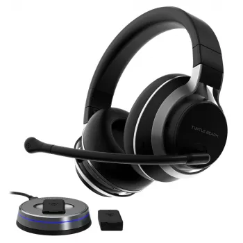 Turtle Beach Stealth Pro Multiplatform bezvadu aktīvās trokšņu slāpēšanas Bluetooth spēļu austiņas PS5, PS4, PC