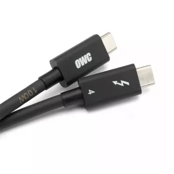 Thunderbolt kabelis OWC OWCCBLTB4C2.0M 2m 40 Gbit/s Melns