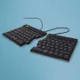 R-Go Tools ergonomiskā tastatūra R-Go Split Break v2 ar pārtraukuma programmatūru, ergonomiska sadalīta tastatūra, QWERTZ (DE), vadu, melna
