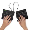 R-Go Tools ergonomiskā tastatūra R-Go Split Break v2 ar pārtraukuma programmatūru, ergonomiska sadalīta tastatūra, QWERTZ (DE), vadu, melna