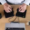 R-Go Tools ergonomiskā tastatūra R-Go Split Break v2 ar pārtraukuma programmatūru, ergonomiska sadalīta tastatūra, QWERTZ (DE), vadu, melna