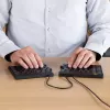 R-Go Tools ergonomiskā tastatūra R-Go Split Break v2 ar pārtraukuma programmatūru, ergonomiska sadalīta tastatūra, QWERTZ (DE), vadu, melna