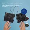 R-Go Tools ergonomiskā tastatūra R-Go Split Break v2 ar pārtraukuma programmatūru, ergonomiska sadalīta tastatūra, QWERTZ (DE), vadu, melna