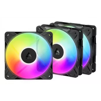 ARCTIC Freezer P12 Pro Reverse A-RGB - 3 komplekts Datora ventilators 12 cm Melns 3 gab.
