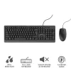 Trust Primo tastatūra ar peli Office USB vācu melna
