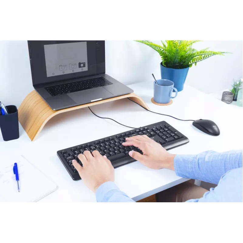 Trust Primo tastatūra ar peli Office USB vācu melna