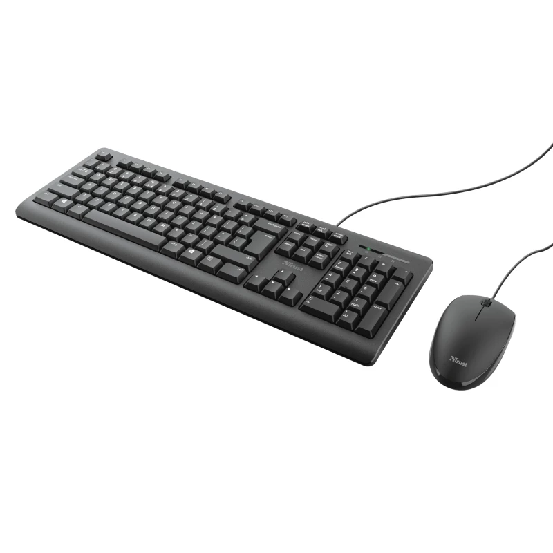 Trust Primo tastatūra ar peli Office USB vācu melna