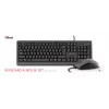 Trust Primo tastatūra ar peli Office USB vācu melna