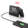 Hama Plus Charge digitālais modinātājpulkstenis ar projekciju Melns
