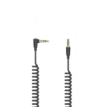 Audio kabelis Hama Flexi-Slim 1,5 m 3,5 mm vīriešu-vīriešu Melns