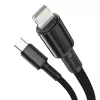 Baseus CATLGD-A01 2m Lightning kabelis melns