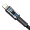 Baseus CATLGD-A01 2m Lightning kabelis melns