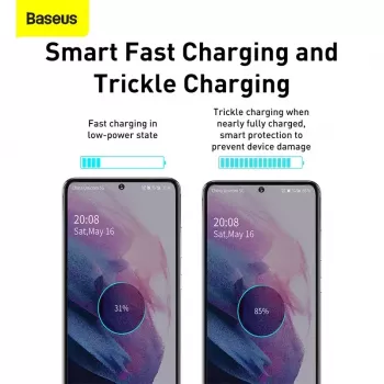 Baseus Super Si Indoor Charger White ātrs lādētājs 12V 1xUSB-C