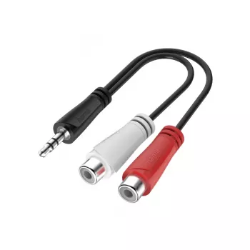 Hama 00200350 audio kabelis 0.15 m 3.5 mm RCA melns