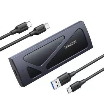 SSD korpuss Ugreen 15512 M.2 10 Gbit/s Melns Pelēks