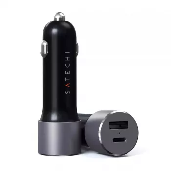 Auto lādētājs Satechi ST-TCPDCCM 72W Divu portu USB Power Delivery ātra uzlāde