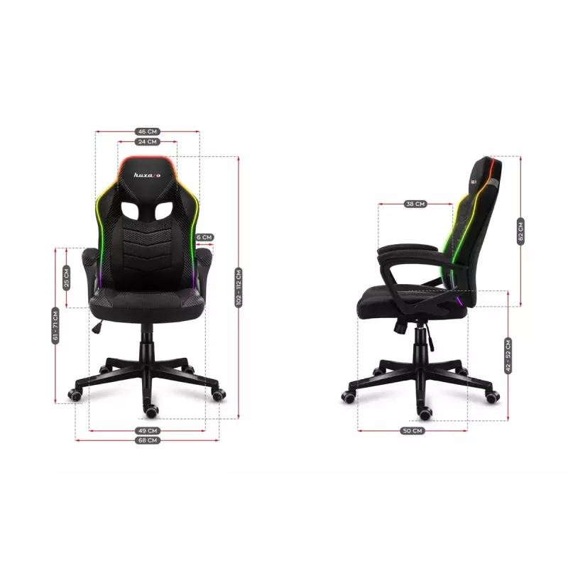 Gaming krēsls huzaro Force 2.5 RGB Mesh
