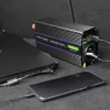Strāvas invertors QOLTEC Monolith 600 W — 12 V uz 230 V, USB PD 18 W, auto/telpām, melns