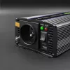 Strāvas invertors QOLTEC Monolith 600 W — 12 V uz 230 V, USB PD 18 W, auto/telpām, melns