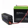 Strāvas invertors QOLTEC Monolith 600 W — 12 V uz 230 V, USB PD 18 W, auto/telpām, melns