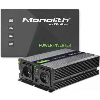 QOLTEC Monolith 4000 MS Wave 12V-230V 2000/4000W invertors ar USB