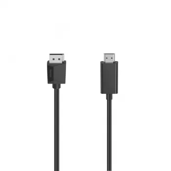 Video kabeļa adapteris Hama 00205144 1.5m DisplayPort uz HDMI melns