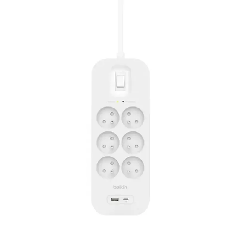 Strāvas sadalītājs Belkin Connect Balts 6 AC kontaktligzdas 2 m 650 J