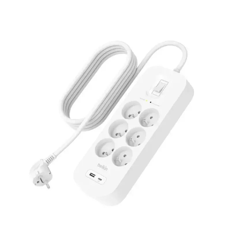 Strāvas sadalītājs Belkin Connect Balts 6 AC kontaktligzdas 2 m 650 J