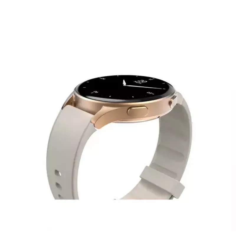 Hama Smartwatch 8900 3.3 cm (1.3 colls) AMOLED 42 mm Digitāls 466 x 466 pikseļi Skārienekrāns Zelts GPS (satelīts)