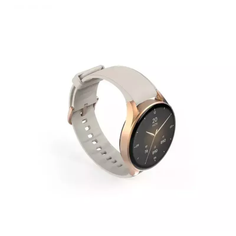 Hama Smartwatch 8900 3.3 cm (1.3 colls) AMOLED 42 mm Digitāls 466 x 466 pikseļi Skārienekrāns Zelts GPS (satelīts)