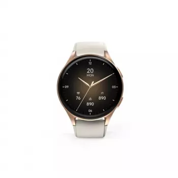 Hama Smartwatch 8900 3.3 cm (1.3 colls) AMOLED 42 mm Digitāls 466 x 466 pikseļi Skārienekrāns Zelts GPS (satelīts)