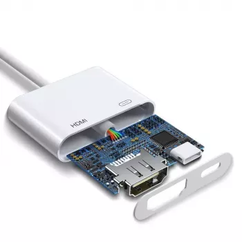 Lightning uz HDMI adapteris Joyroom S-H141 — Lightning (Apple) uz HDMI FullHD 1080p 60Hz, Balts