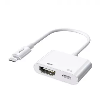 Lightning uz HDMI adapteris Joyroom S-H141 — Lightning (Apple) uz HDMI FullHD 1080p 60Hz, Balts