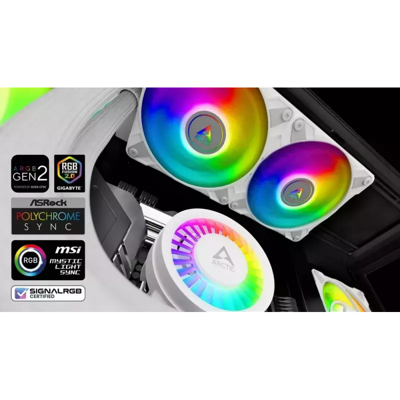 ARCTIC Liquid Freezer III 240 A-RGB - Daudzsaderīgs Visu Vienā CPU Ūdens Dzesētājs ar A-RGB