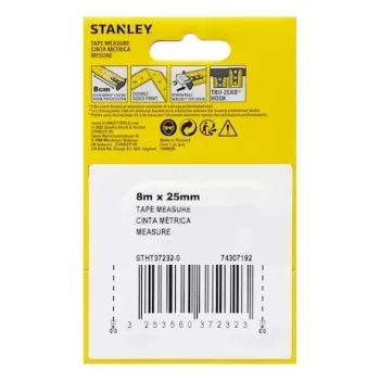 Mērlente Stanley STHT37232-0 8 m Melna Dzeltena